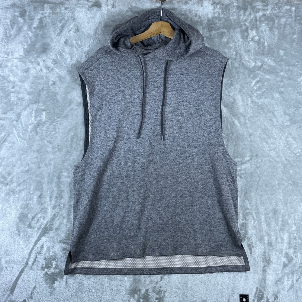 Lululemon Breaking Bounds Sleeveless Hoodie Mens Large Gray Activewear Training
